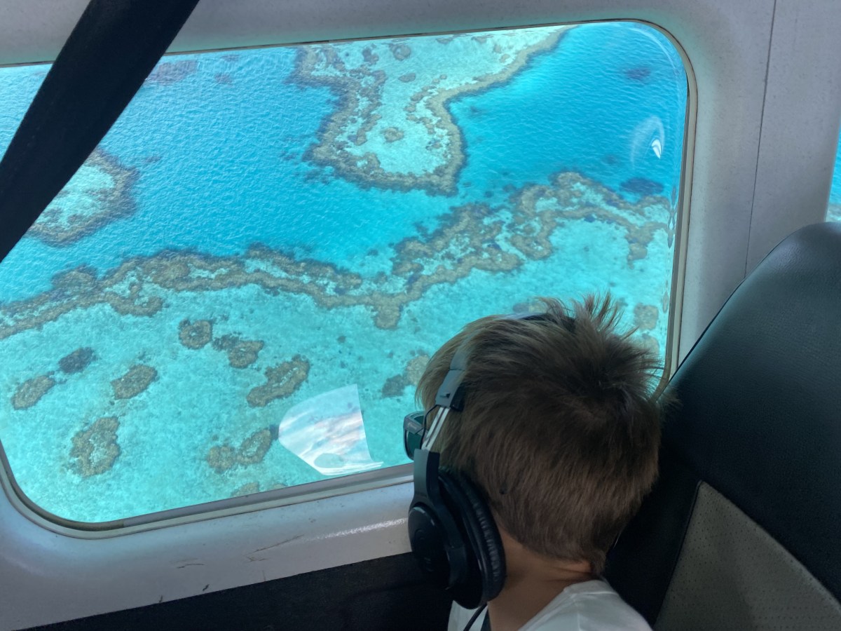 .Survol de la grande barrière de&nbsp;corail